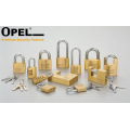 40mm Top Security Short Shackle Heavy Duty Arc Shape Solid  Brass Copper  Padlock With Standard Lock Gate Key